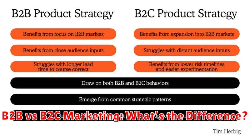 B2B vs B2C Marketing: What’s the Difference?